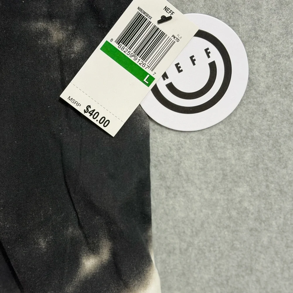 Neff Black and White Tie-Dye Shirt - Picture 3 of 4